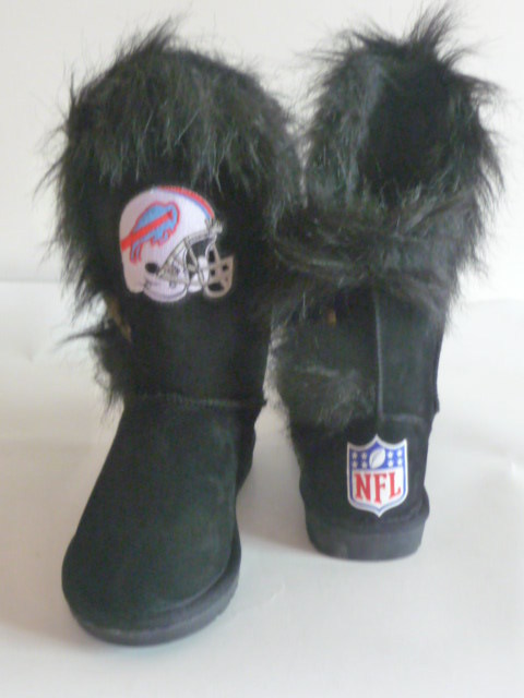 NFL Buffalo Bills Cuce Shoes Womens Cheerleader Boots -Black