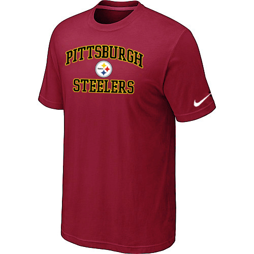  Pittsburgh Steelers Heart& Soul Red TShirt 74 