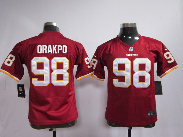 Nike Washington Redskins #98 Orakpo Red Youth Jersey