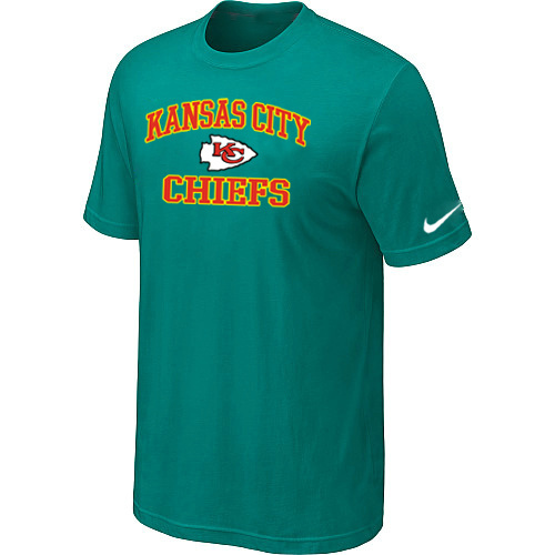  Kansas City Chiefs Heart& Soul Green TShirt 57 