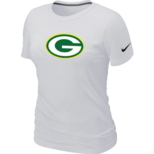  Green Bay Packers White Womens Logo TShirt 110 