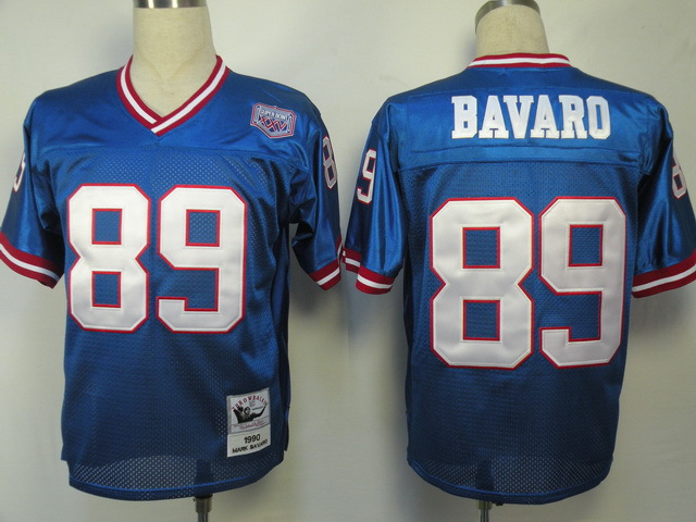 NFL Jerseys New York Giants 89  Mark Bavaro M&N Blue