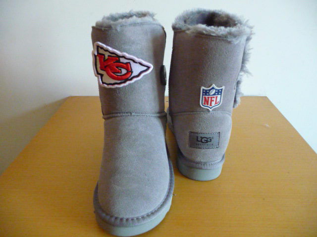 Womens Kansas City Chiefs Cheerleader Boots Gray