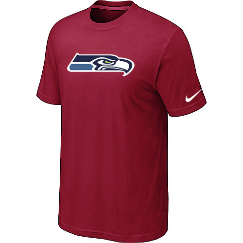  Nike Seattle Seahawks Sideline Legend Authentic Logo TShirt Red 86 