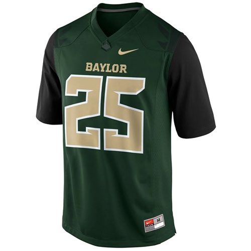 Nike Baylor Bears Lache Seastrunk #25 Green College Football Jersey