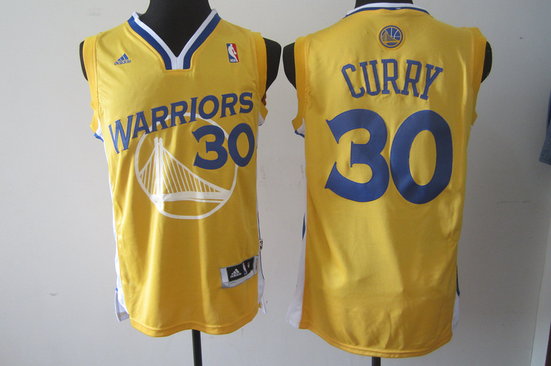 NBA Golden State Warriors #30 Curry Yellow Color Jersey