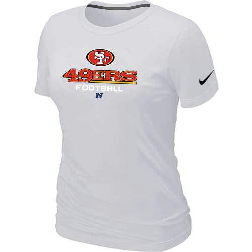  San Francisco 49 ers White Womens Critical Victory TShirt 207 