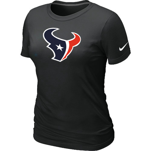  Houston Texans Black Womens Logo TShirt 67 