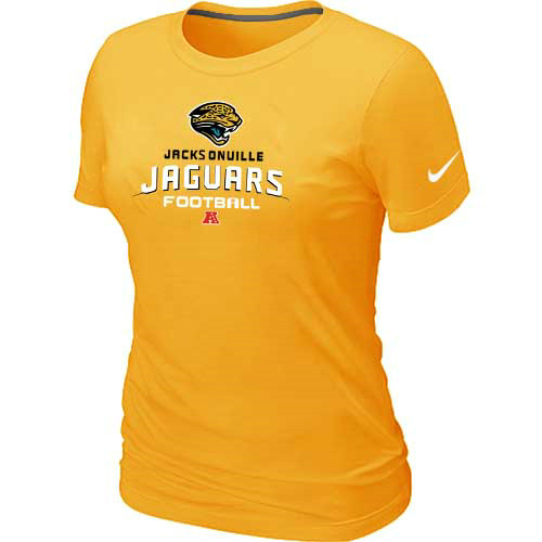  Jacksonville Jaguars Yellow Womens Critical Victory TShirt 35 