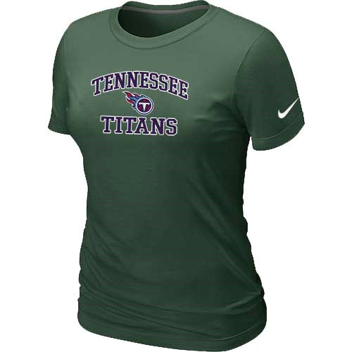  Tennessee Titans Womens Heart& Soul D- Green TShirt 30 