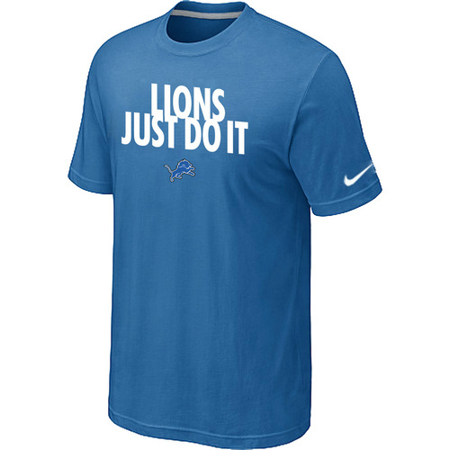 NFL Detroit Lions Just Do Itlight Blue TShirt 13 