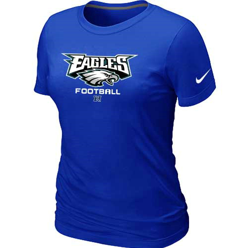  Philadelphia Eagles Blue Womens Critical Victory TShirt 60 