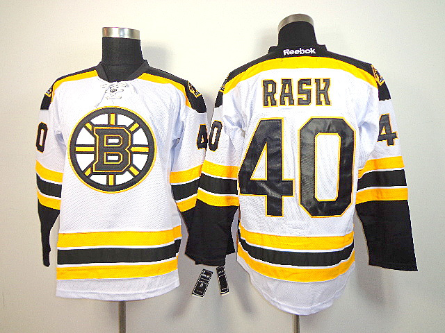 Boston Bruins #40 Rask White NHL Jersey