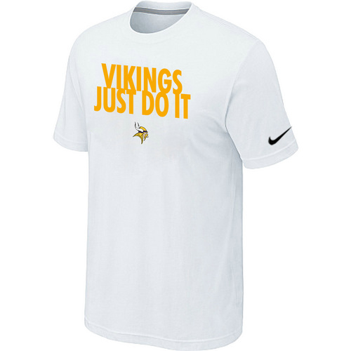 NFL Minnesota Vikings Just Do It White TShirt 12 