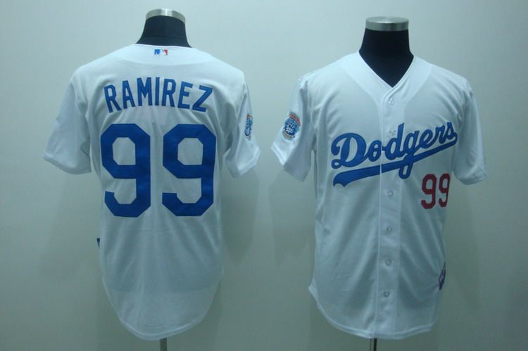 MLB Los Angeles Dodgers #99 Ramirez Jersey white