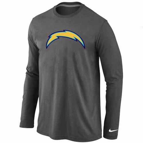 Nike San Diego Charger Logo Long Sleeve T-Shirt D.Grey