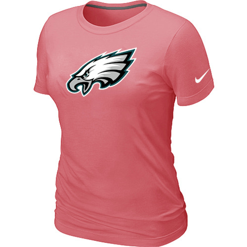  Philadelphia Eagles Pink Womens Logo TShirt 18 