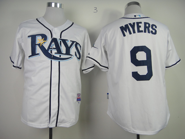 MLB Tampa Bay Rays #9 Myers Jersey White