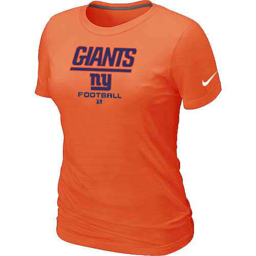  New York Giants Orange Womens Critical Victory TShirt 71 
