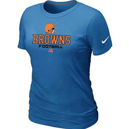  Cleveland Browns L-blue Womens Critical Victory TShirt 43 