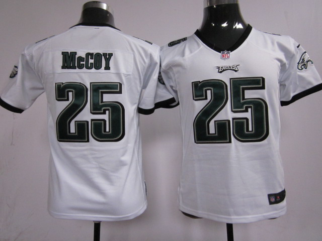 White MaCoy youth Nike NFL Philadelphia Eagles #25 Jersey