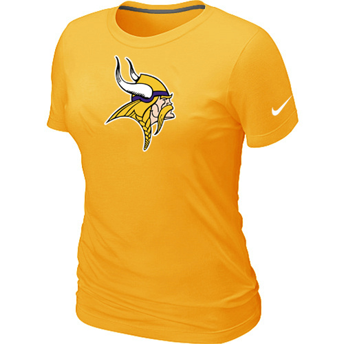  Minnesota Vikings Yellow Womens Logo TShirt 77 