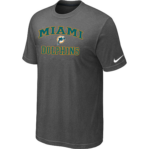  Miami Dolphins Heart& Soul Darkgreyl TShirt 71 