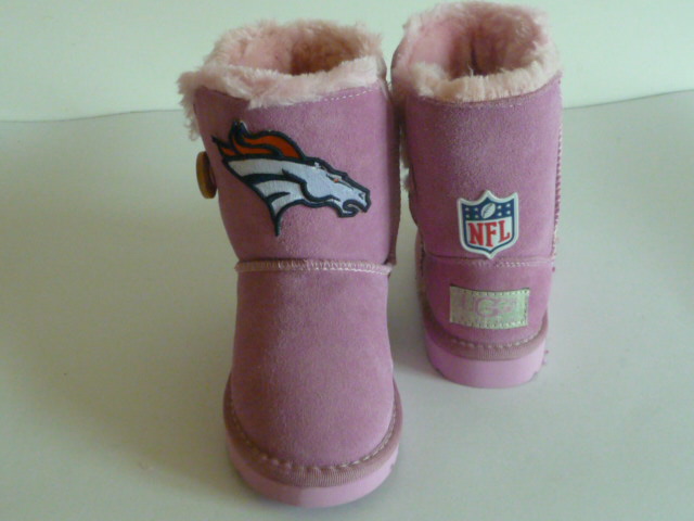 Youth Denver Broncos Boots Pink