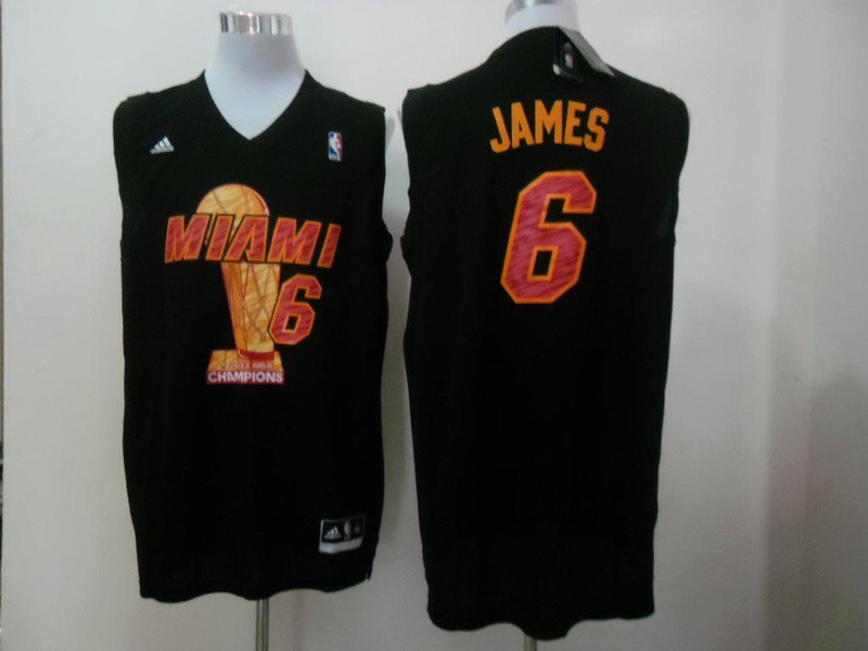 2013 NBA champion Miami Heat #6 James Black Jersey