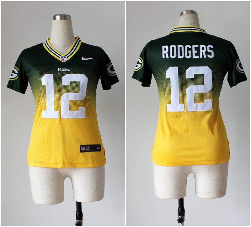 Nike nfl Green Bay Packers #12 Aaron Rodgers Womens Drift Fashion Jersey