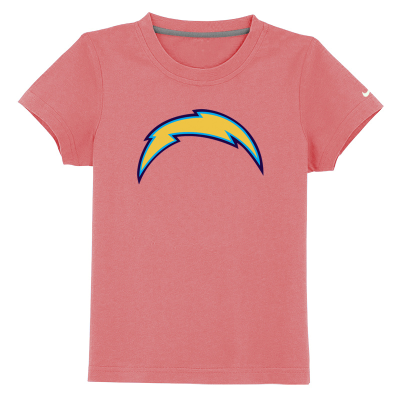 San Diego Chargers Sideline Legend Authentic Logo Youth T Shirt pink