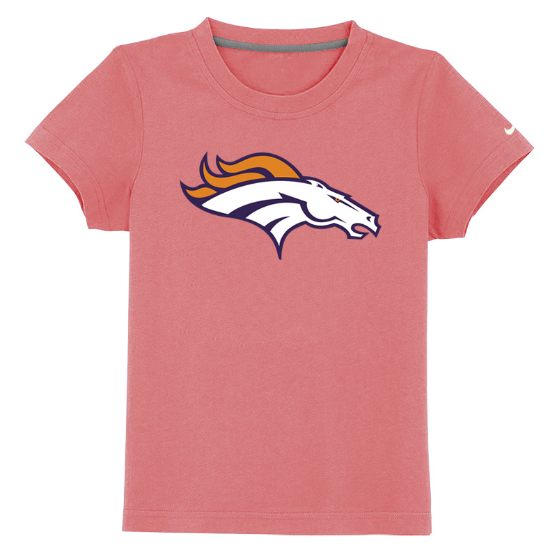 Denver Broncos Sideline Legend Authentic Logo Youth T Shirt Pink