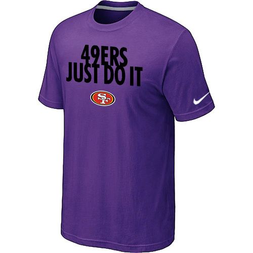 NFL San Francisco 49 ers Just Do It Purple TShirt 182 