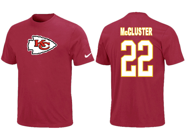  Nike Kansas City Chiefs Dexter Mc Cluster Name& Number TShirt Red 49 