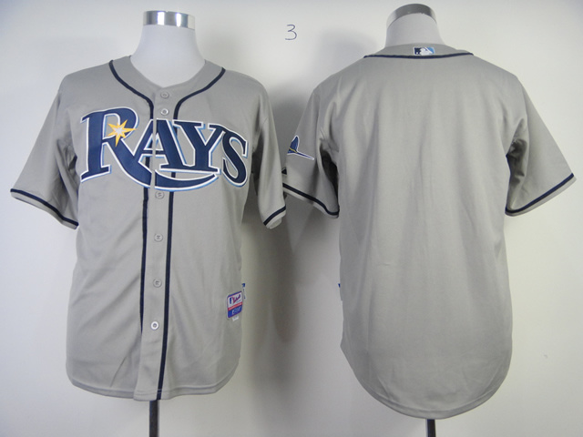 MLB Tampa Bay Rays Blank Jersey Grey