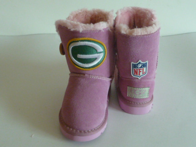 Youth Green Bay Packers Boots Pink