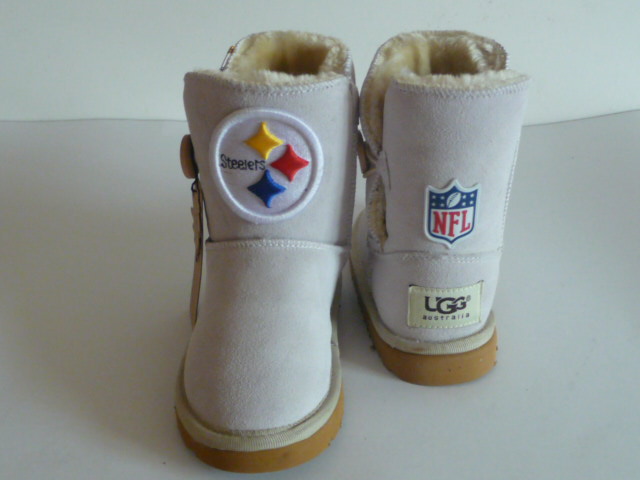 Kids NFL Pittsburgh Steelers UGG Snow boots Beige