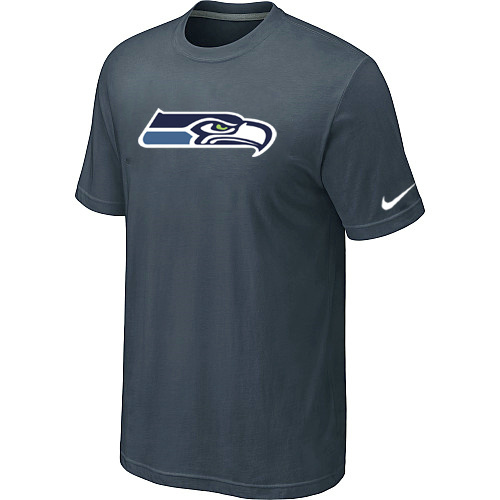  Nike Seattle Seahawks Sideline Legend Authentic Logo TShirt Grey 1 