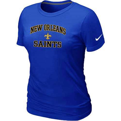 New Orleans Saints Womens Heart & SoulBlue TShirt 58