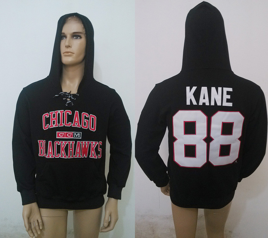 NHL Chicago Blackhawks #88 Kane Sweater Black