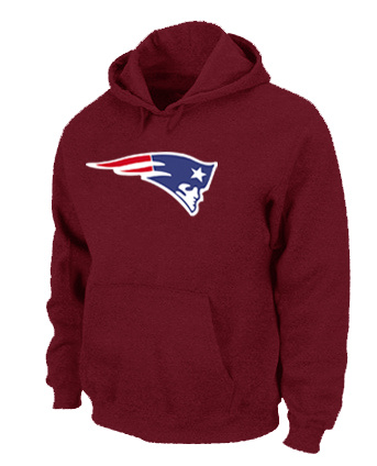 New England Patriots Logo Pullover Hoodie RED