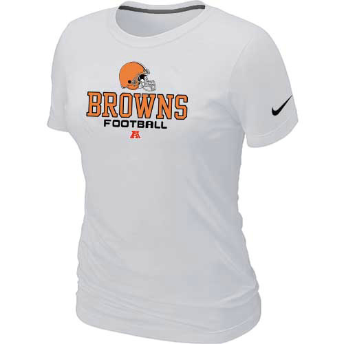  Cleveland Browns White Womens Critical Victory TShirt 37 