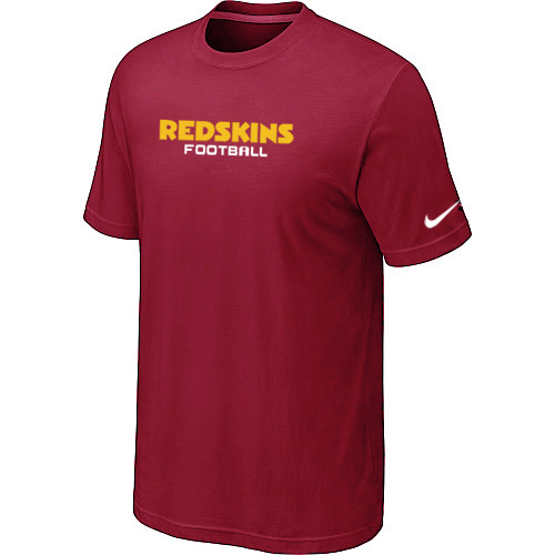  Nike Washington Redskins Sideline Legend Authentic Font TShirt Red 96 