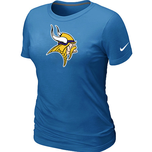  Minnesota Vikings L-blue Womens Logo TShirt 79 