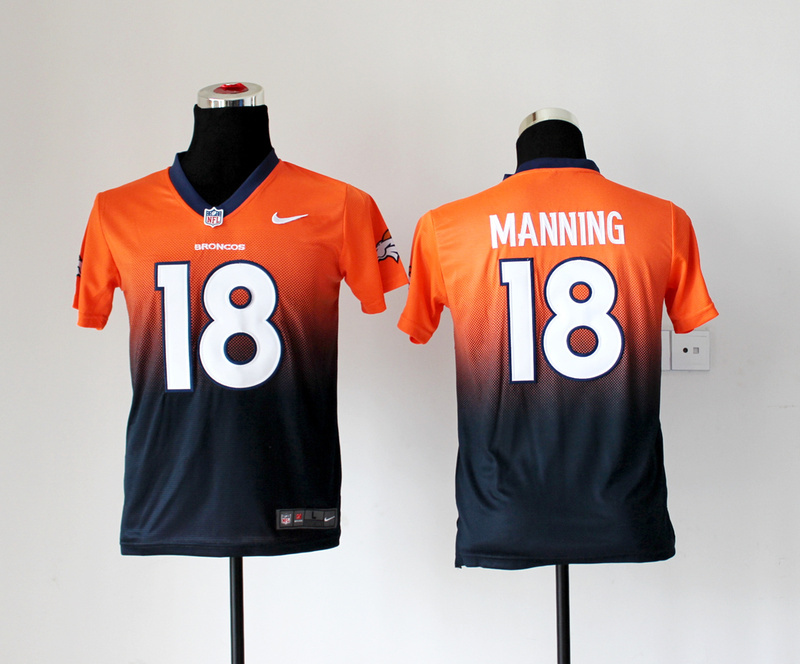 Nike NFL Denver Broncos #18 Manning Youth Drift Fashion II Jersey