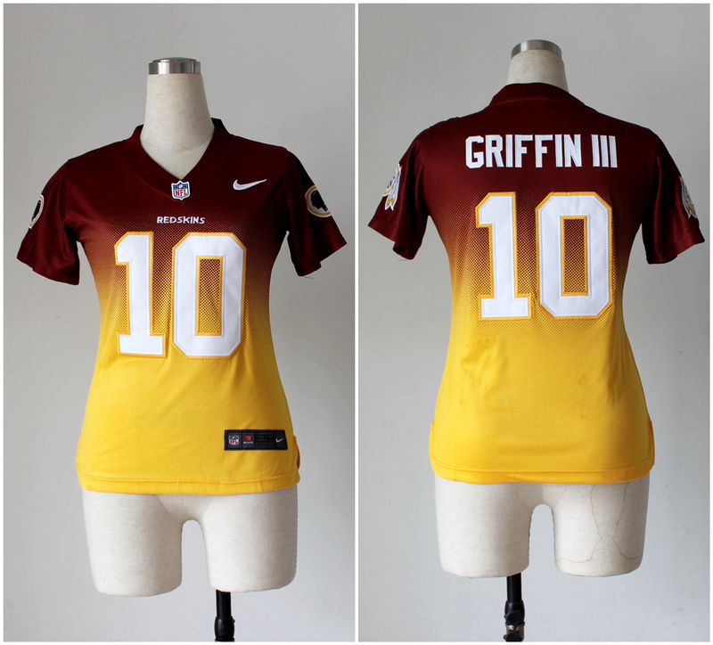 Nike nfl Washington Redskins #10 Robert Griffin III Womens Drift Fashion Jersey