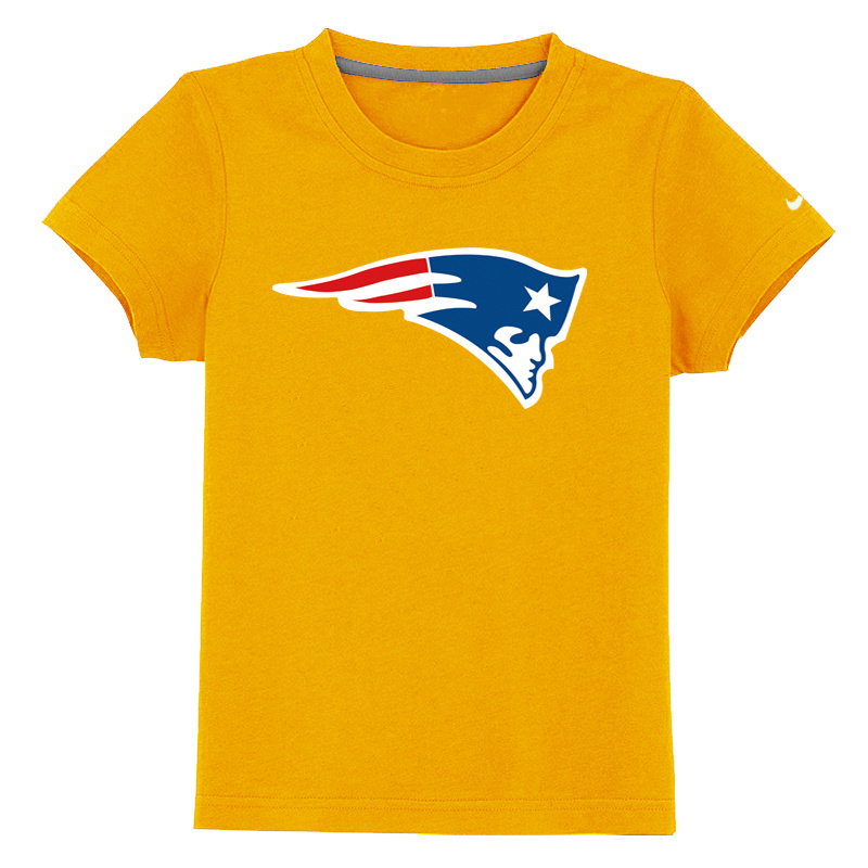 New England Patriots Sideline Legend Authentic Logo Youth T Shirt yellow