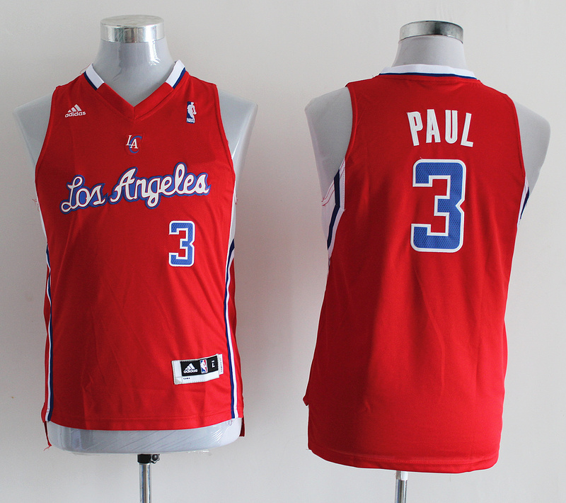 Youth NBA Los Angeles Clippers 3 Chris Paul Red(revolution 30 swingman)