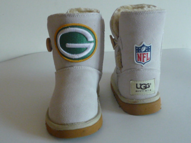 Kids NFL Green Bay Packers UGG Snow boots Beige