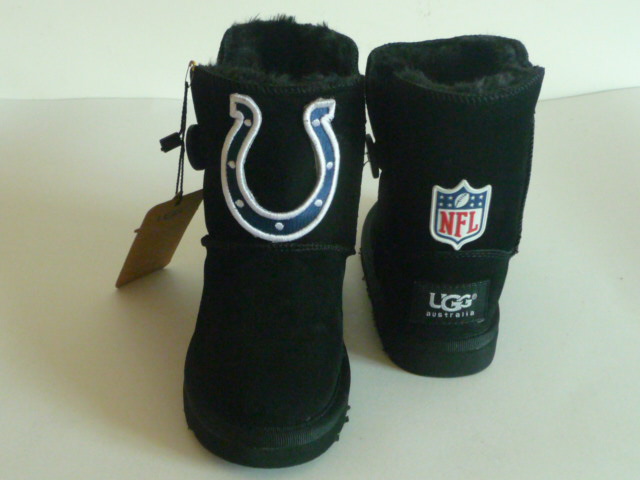 Kids NFL Indianapolis Colts Black Boots